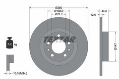 2x Bremsscheibe Hinterachse für PEUGEOT 508 SW I Kasten/Kombi