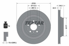 2x Bremsscheibe Hinterachse für MERCEDES-BENZ GLE M-KLASSE