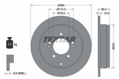 2x Bremsscheibe Hinterachse für HYUNDAI KIA GRANDEUR OPIRUS