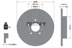 2x Bremsscheibe Hinterachse für NISSAN RENAULT QASHQAI II SUV CAPTUR KADJAR