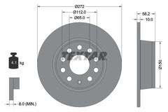 2x Bremsscheibe Hinterachse für AUDI SEAT SKODA VW Q2 ATECA KAROQ OCTAVIA IV