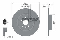 2x Bremsscheibe Hinterachse für LAND ROVER RANGE EVOQUE VAN Cabriolet
