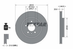 2x Bremsscheibe Hinterachse für OPEL INSIGNIA B Grand Sport Sports Tourer