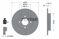 2x Bremsscheibe Hinterachse für HONDA JAZZ V