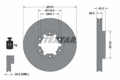 2x Bremsscheibe Vorderachse für NISSAN CABSTAR NT400