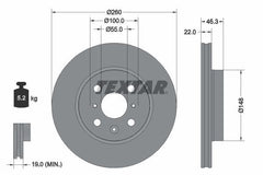2x Bremsscheibe Vorderachse für TOYOTA AYGO X