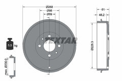 2x Bremstrommel Hinterachse für ALFA ROMEO FIAT LANCIA CADILLAC 145 146 DOBLO