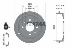 2x Bremstrommel Hinterachse für FIAT FORD LANCIA ZASTAVA 500 C BRAVA BRAVO I