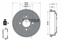 2x Bremstrommel Hinterachse für HYUNDAI GETZ