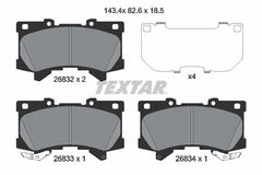 Bremsbelagsatz Scheibenbremse Vorderachse für TOYOTA LAND CRUISER PRADO