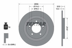 2x Bremsscheibe Hinterachse für HYUNDAI KIA i30 Kombi Coupe Hatchback Van