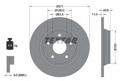 2x Bremsscheibe Hinterachse für FORD FOCUS IV Stufenheck Turnier