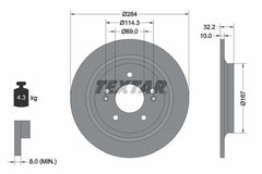 2x Bremsscheibe Hinterachse für HYUNDAI KIA KONA SELTOS