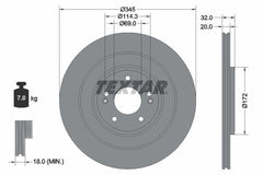2x Bremsscheibe Hinterachse für HYUNDAI KIA GENESIS IONIQ 5 6 EV6 EV9 GV60