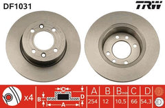 2x Bremsscheibe Hinterachse für RENAULT ESPACE I II FUEGO 18 Variable 25