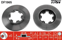 2x Bremsscheibe Vorderachse für FORD NISSAN MAVERICK PATHFINDER I II PICK UP