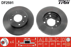 2x Bremsscheibe Vorderachse für NISSAN INFINITI 200SX ALMERA II Hatchback