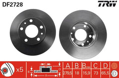2x Bremsscheibe Vorderachse für CITROËN FIAT PEUGEOT JUMPER I Kasten Bus