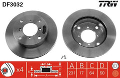2x Bremsscheibe Vorderachse für SUBARU SUZUKI JUSTY II ALTO IV V CAPPUCCINO