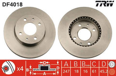 2x Bremsscheibe Vorderachse für NISSAN ALMERA I Hatchback
