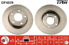 2x Bremsscheibe Hinterachse für AUDI A6 C5 Avant ALLROAD