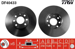 2x Bremsscheibe Vorderachse für OPEL ASTRA G Stufenheck Caravan CC