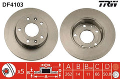 2x Bremsscheibe Vorderachse für LAND ROVER FREELANDER I Soft Top