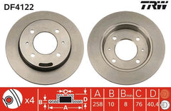 2x Bremsscheibe Hinterachse für HYUNDAI COUPE I ELANTRA III Stufenheck LANTRA