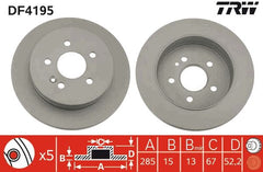 2x Bremsscheibe Hinterachse für MERCEDES-BENZ M-KLASSE