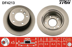 2x Bremsscheibe Hinterachse für BMW 3 Compact