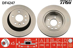 2x Bremsscheibe Hinterachse für OPEL OMEGA B Caravan