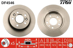 2x Bremsscheibe Hinterachse für RENAULT AVANTIME ESPACE III