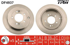 2x Bremsscheibe Hinterachse für HYUNDAI KIA GRANDEUR OPIRUS