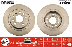 2x Bremsscheibe Hinterachse für OPEL ASTRA H GTC ZAFIRA / FAMILY B