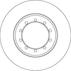 2x Bremsscheibe Hinterachse für FORD TRANSIT Kasten Pritsche/Fahrgestell Bus