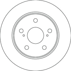 2x Bremsscheibe Hinterachse für TOYOTA COROLLA Stufenheck Schrägheck Kombi