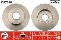 2x Bremsscheibe Hinterachse für NISSAN INFINITI CEFIRO II Stufenheck III MAXIMA