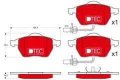 Bremsbelagsatz Scheibenbremse Vorderachse für AUDI SEAT SKODA VW A4 B5 Avant B6