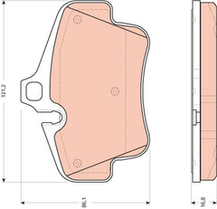Bremsbelagsatz Scheibenbremse Hinterachse für PORSCHE 911 Cabriolet Targa