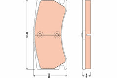 Bremsbelagsatz Scheibenbremse Hinterachse für JAGUAR XK II Coupe Cabriolet