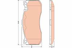 Bremsbelagsatz Scheibenbremse Vorderachse für BMW 1 Coupe Cabriolet 3 Touring