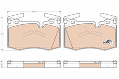 Bremsbelagsatz Scheibenbremse Vorderachse Hinterachse für CITROËN MINI C4