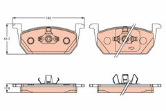 Bremsbelagsatz Scheibenbremse Vorderachse für AUDI SEAT SKODA VW A1 Allstreet