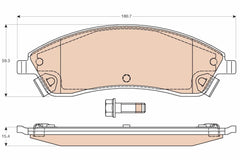 Bremsbelagsatz Scheibenbremse Vorderachse für CADILLAC SRX