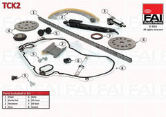 Steuerkettensatz für OPEL ASTRA G Stufenheck Caravan CC Coupe Cabriolet