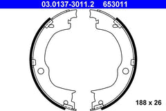 Bremsbackensatz Feststellbremse Hinterachse für OPEL CHEVROLET ANTARA A CAPTIVA