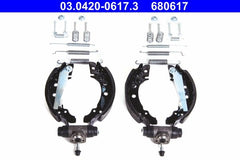 Bremsbackensatz Hinterachse für AUDI SEAT VW 80 B2 Stufenheck CORDOBA Vario