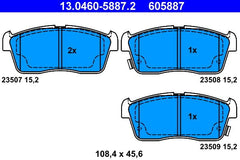 Bremsbelagsatz Scheibenbremse Vorderachse für DAIHATSU NISSAN SUBARU SUZUKI