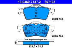 Bremsbelagsatz Scheibenbremse Hinterachse für NISSAN RENAULT PRIMERA Hatchback