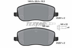 Bremsbelagsatz Scheibenbremse Vorderachse für CITROËN FIAT LANCIA PEUGEOT C8